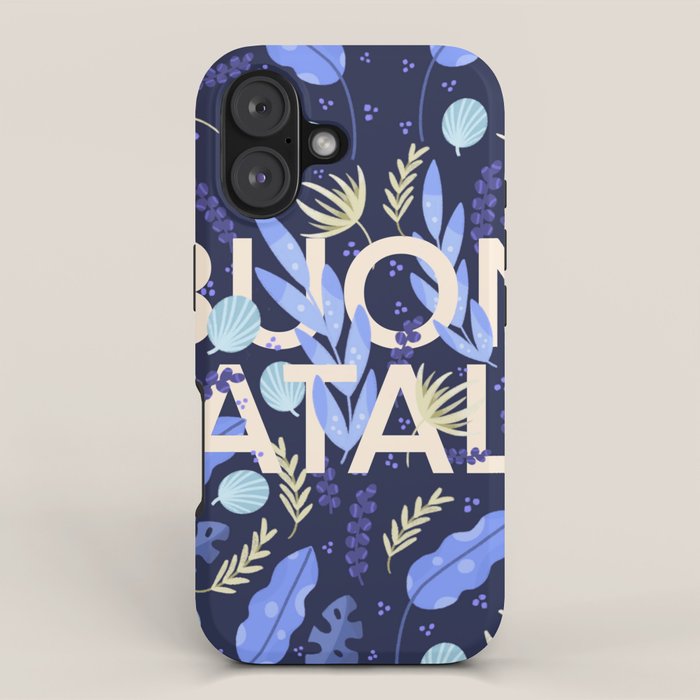 Buon Natale in blue iPhone Case Gallery Image 1