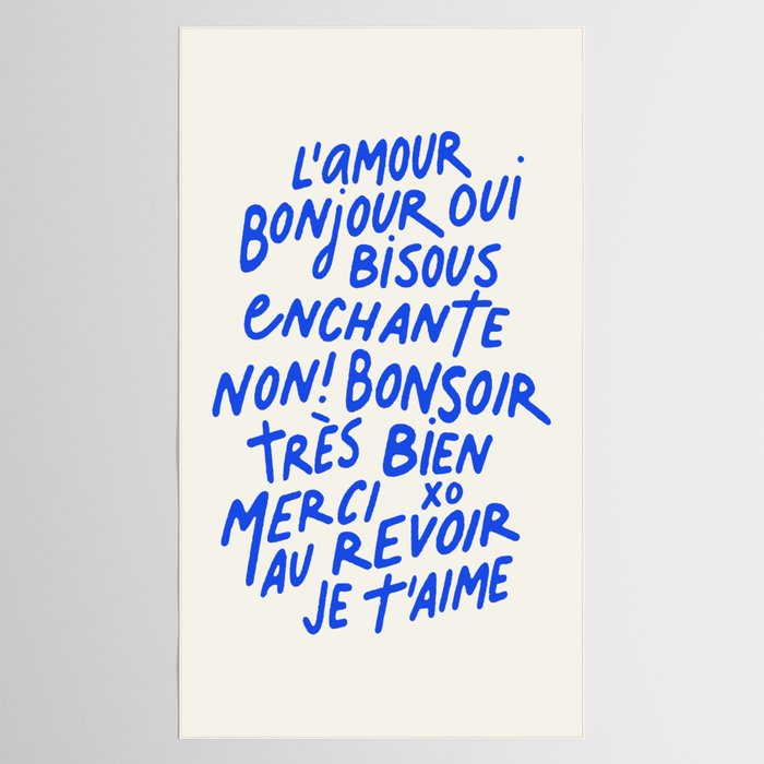 French Words Tablecloth Gallery Image 2