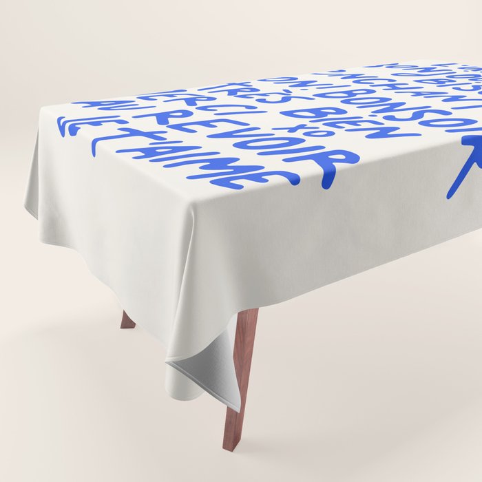 French Words Tablecloth Gallery Image 1