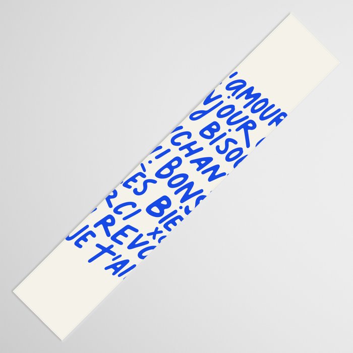 French Words Table Runner Gallery Image 3