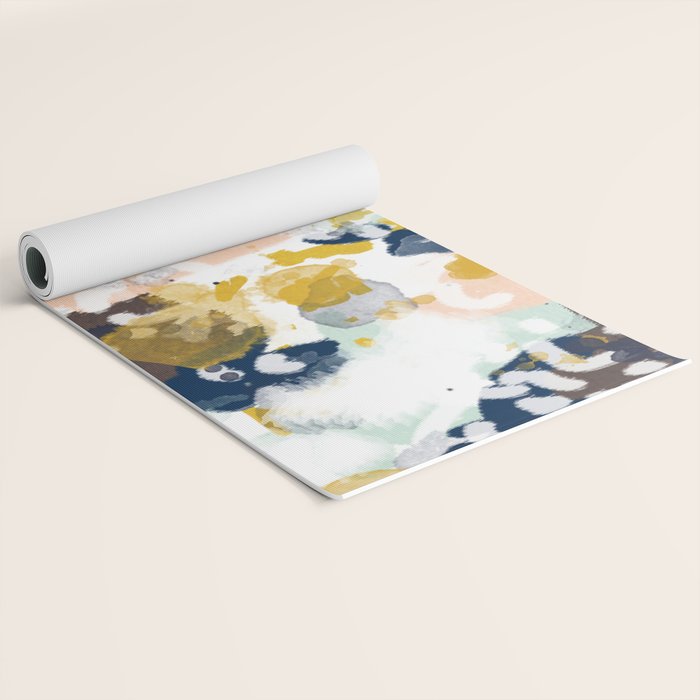 Sloane - abstract painting gender neutral baby nursery dorm college decor Yoga Mat Gallery Image 2