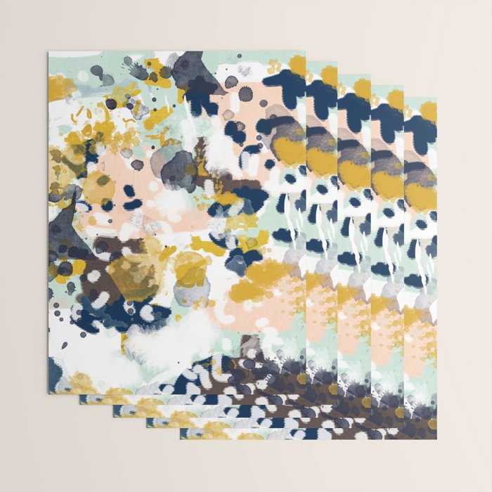 Sloane - abstract painting gender neutral baby nursery dorm college decor Wrapping Paper Gallery Image 3