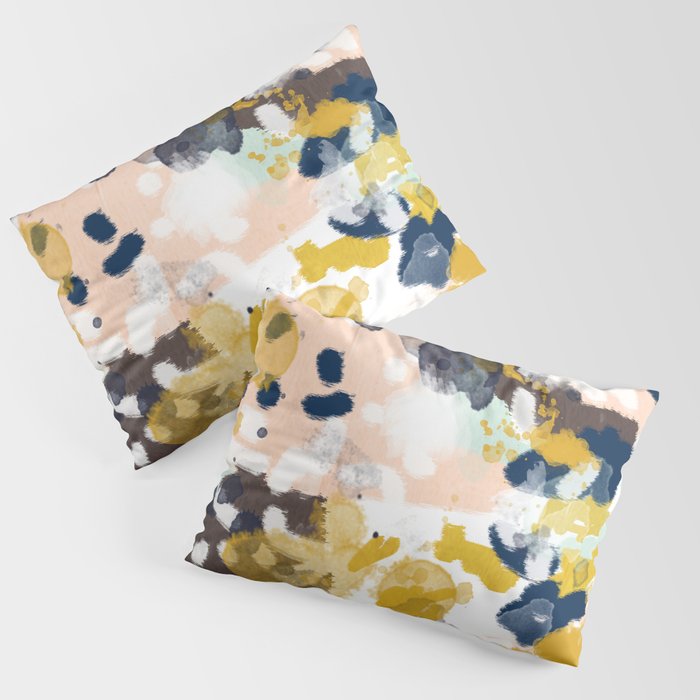 Sloane - abstract painting gender neutral baby nursery dorm college decor Pillow Sham Gallery Image 3