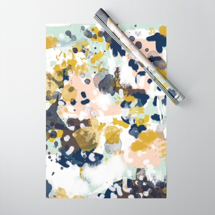 Sloane - abstract painting gender neutral baby nursery dorm college decor Wrapping Paper Gallery Image 1
