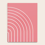 Minimal Arch XXIX Coral Pink Modern Geometric Lines Notebook Gallery Image 4