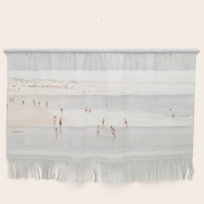 At the Beach 15 - Beach Print - Minimal Beach - People - Ocean - Sea Travel photography  Wall Hanging Gallery Image 1