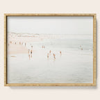 At the Beach 15 - Beach Print - Minimal Beach - People - Ocean - Sea Travel photography  Serving Tray Gallery Image 1