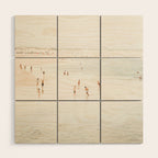 At the Beach 15 - Beach Print - Minimal Beach - People - Ocean - Sea Travel photography  Wood Wall Art Gallery Image 1