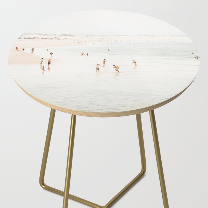 At the Beach 15 - Beach Print - Minimal Beach - People - Ocean - Sea Travel photography  Side Table Gallery Image 2