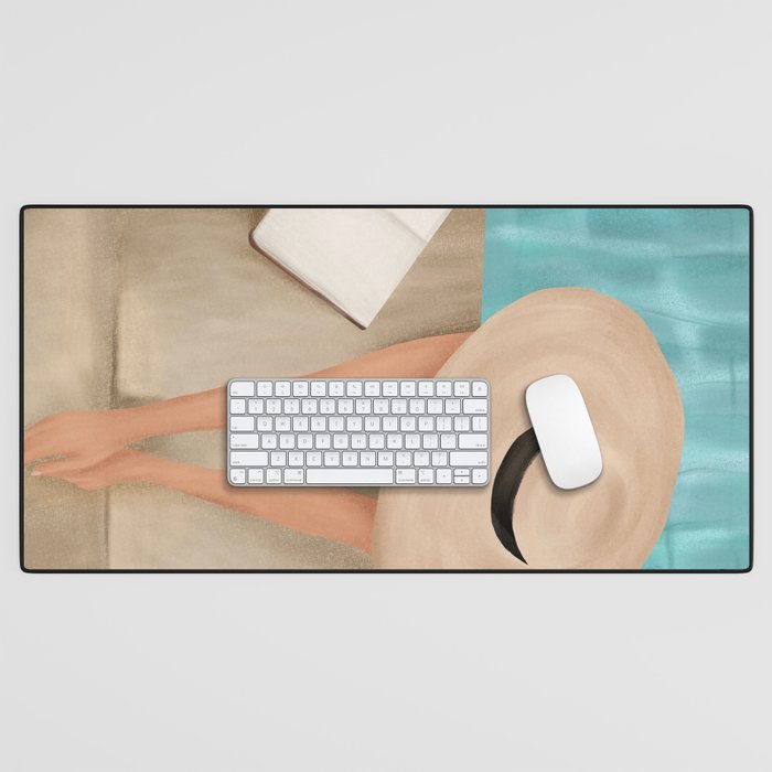 On the edge of the Pool II Desk Mat Gallery Image 1