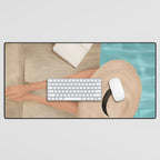 On the edge of the Pool II Desk Mat Gallery Image 1