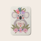 Koala with flowers  Bath Mat Gallery Image 1