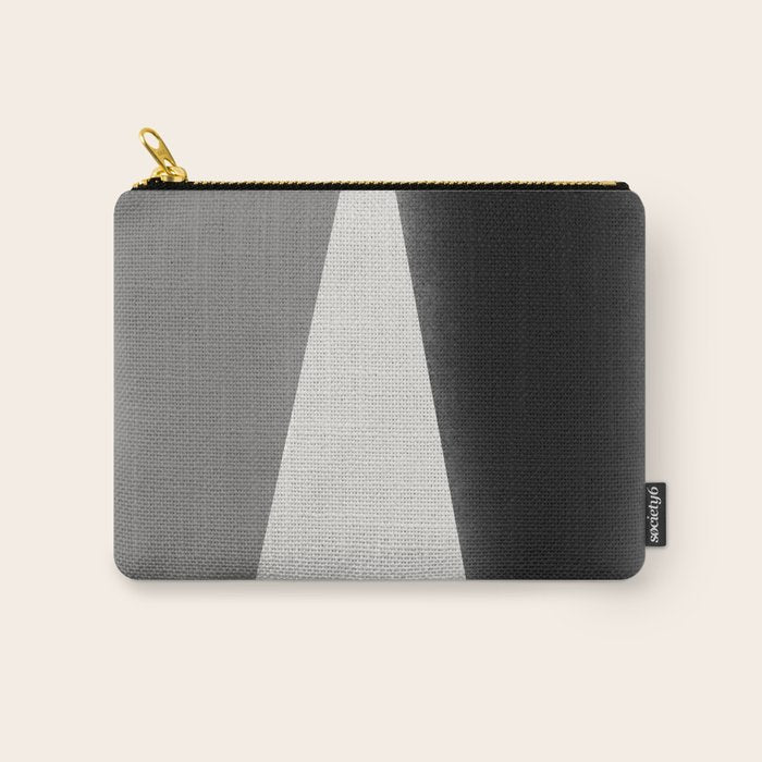 Geometric gray black design Carry All Pouch Gallery Image 1