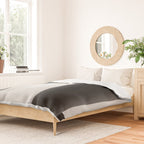 Geometric gray black design Duvet Cover Gallery Image 2