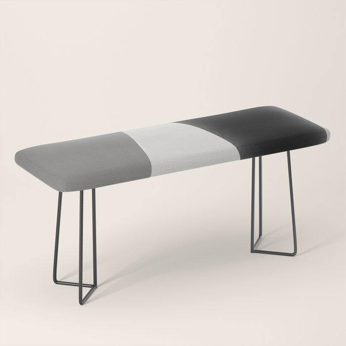 Geometric gray black design Bench Gallery Image 1