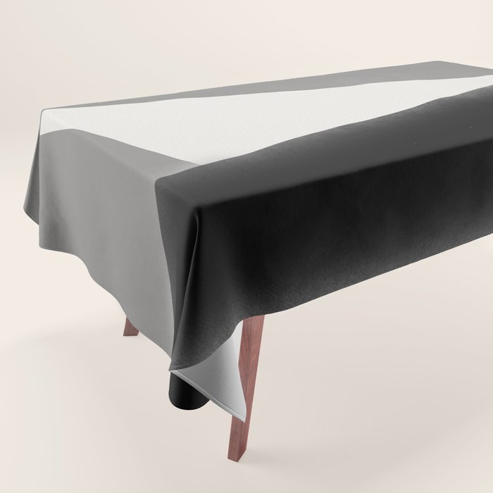 Geometric gray black design Tablecloth Gallery Image 1
