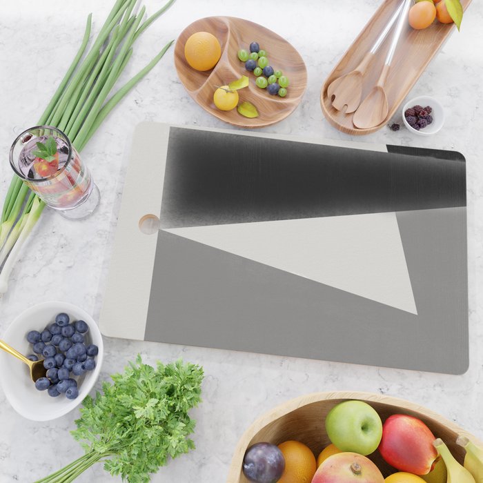 Geometric gray black design Cutting Board Gallery Image 2