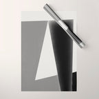 Geometric gray black design Wrapping Paper Gallery Image 1