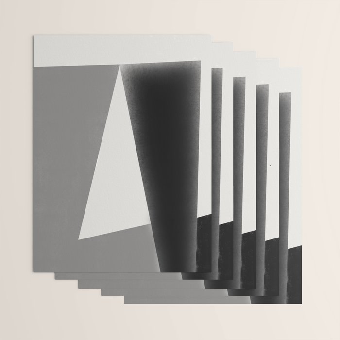 Geometric gray black design Wrapping Paper Gallery Image 3