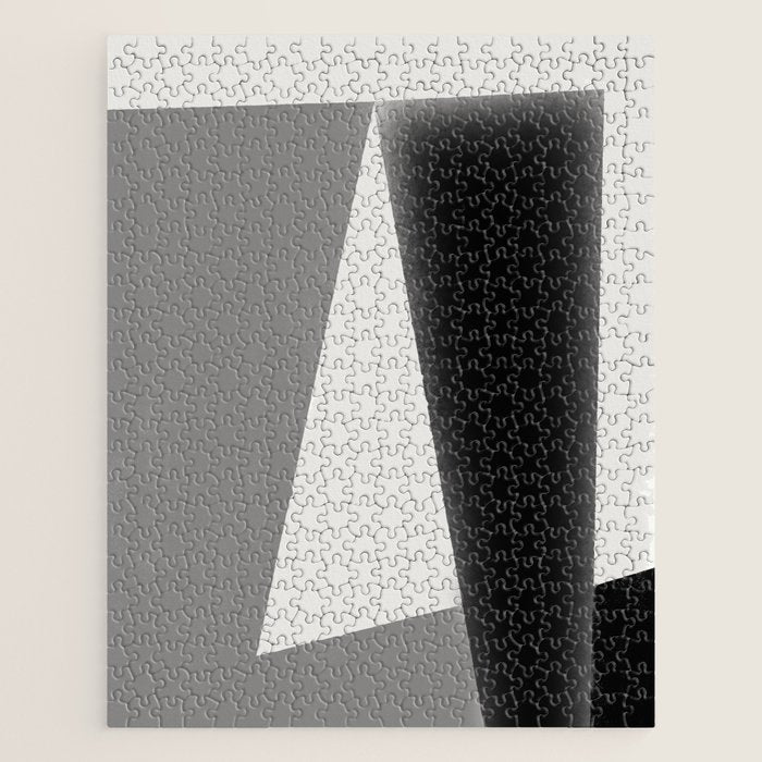 Geometric gray black design Jigsaw Puzzle Gallery Image 1