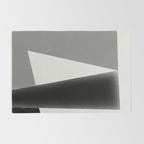 Geometric gray black design Rug Gallery Image 2