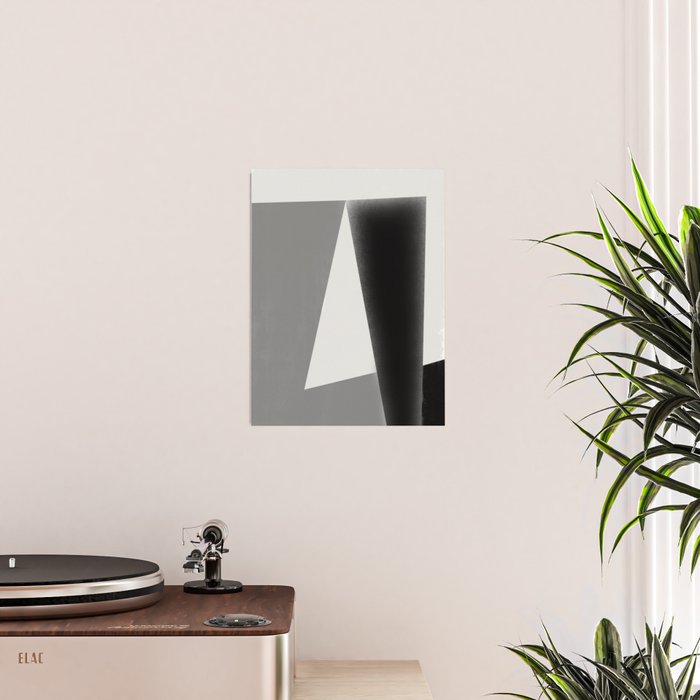 Geometric gray black design Poster Gallery Image 2