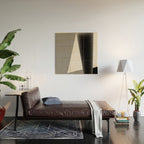 Geometric gray black design Wood Wall Art Gallery Image 2