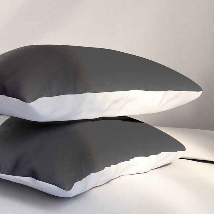 Geometric gray black design Pillow Sham Gallery Image 3