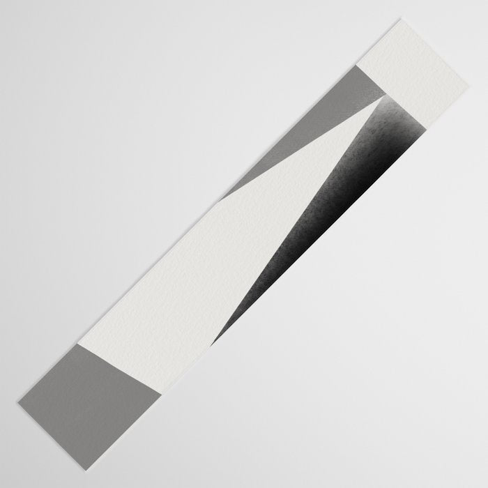 Geometric gray black design Table Runner Gallery Image 3