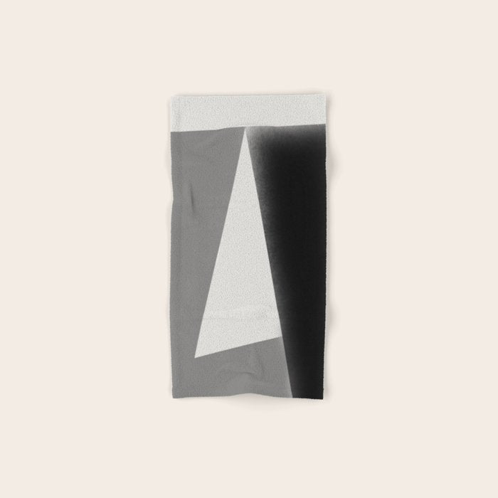 Geometric gray black design Bath Towel Gallery Image 1