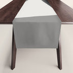 Geometric gray black design Table Runner Gallery Image 1