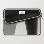 Geometric gray black design Laptop Sleeve Gallery Image 2