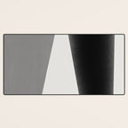Geometric gray black design Desk Mat Gallery Image 3