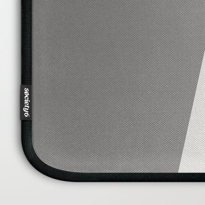 Geometric gray black design Laptop Sleeve Gallery Image 3