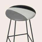 Geometric gray black design Stool Gallery Image 2
