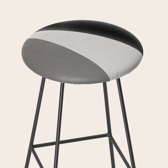 Geometric gray black design Stool Gallery Image 2