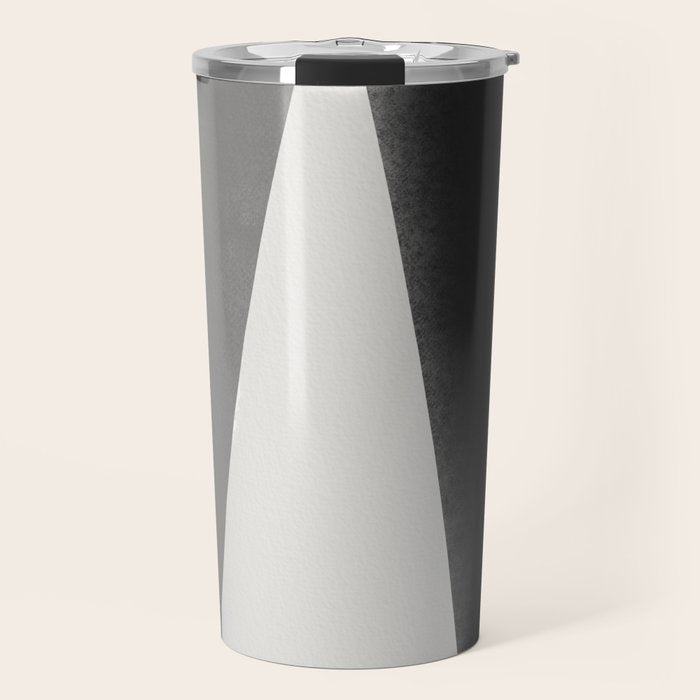 Geometric gray black design Travel Mug Gallery Image 1