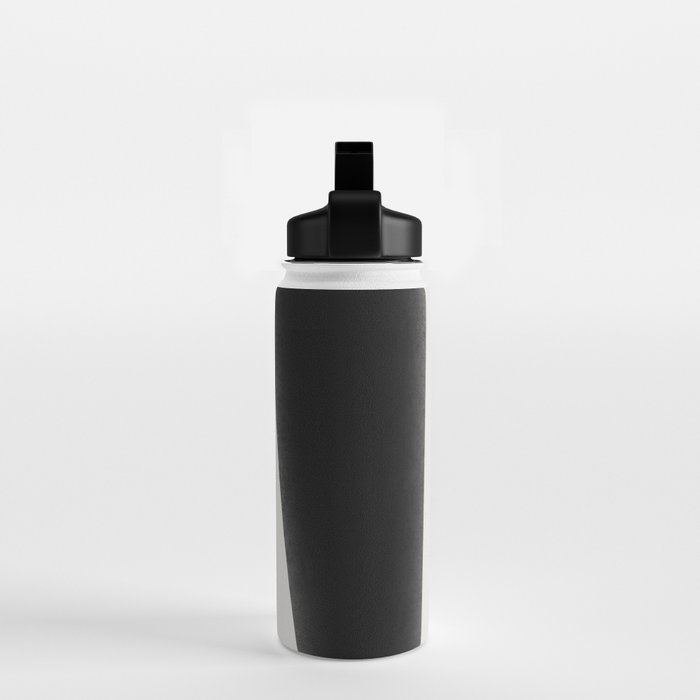 Geometric gray black design Water Bottle Gallery Image 2