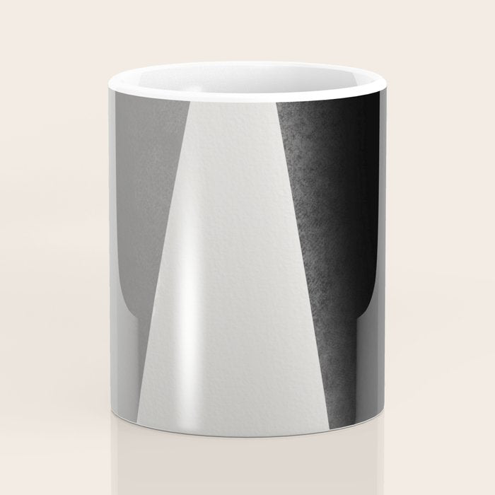 Geometric gray black design Coffee Mug Gallery Image 4