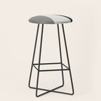 Geometric gray black design Stool Gallery Image 1