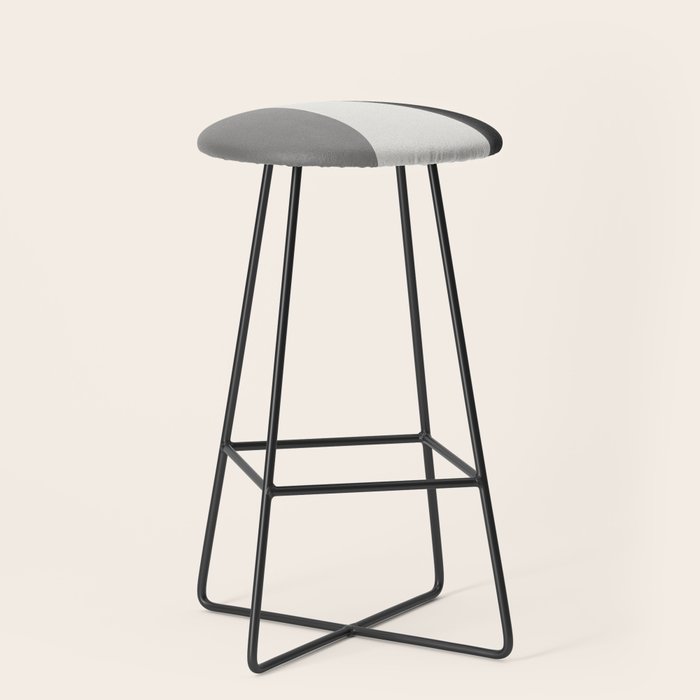 Geometric gray black design Stool Gallery Image 1