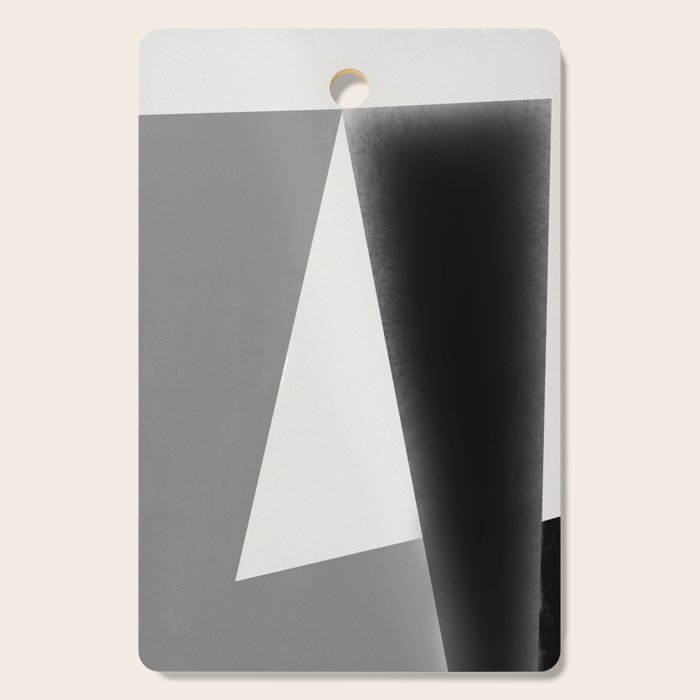 Geometric gray black design Cutting Board Gallery Image 1