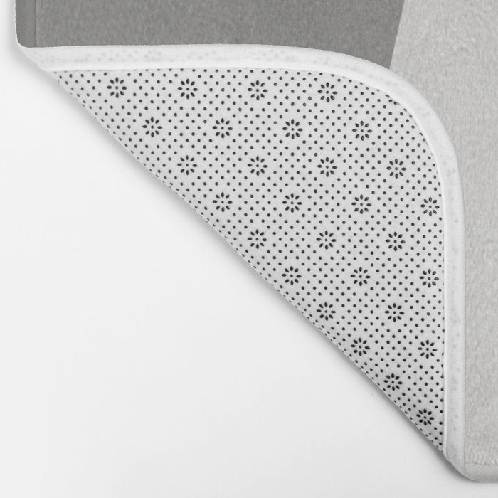 Geometric gray black design Bath Mat Gallery Image 2