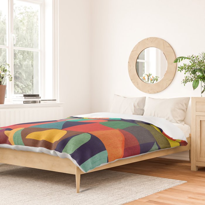 Color Blocks Duvet Cover Gallery Image 2
