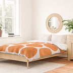 orange polka dots Duvet Cover Gallery Image 2