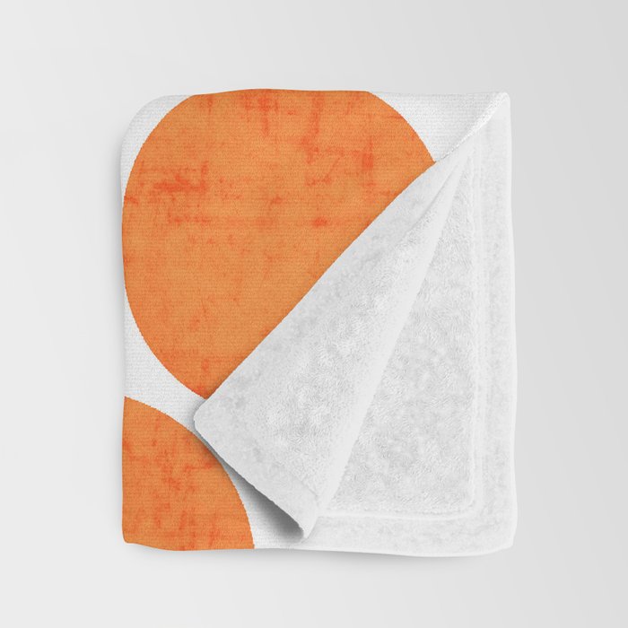 orange polka dots Throw Blanket Gallery Image 3