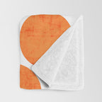 orange polka dots Throw Blanket Gallery Image 3