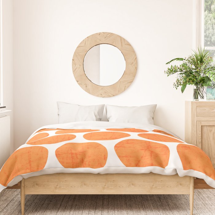 orange polka dots Duvet Cover Gallery Image 3
