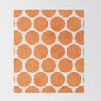 orange polka dots Throw Blanket Gallery Image 2