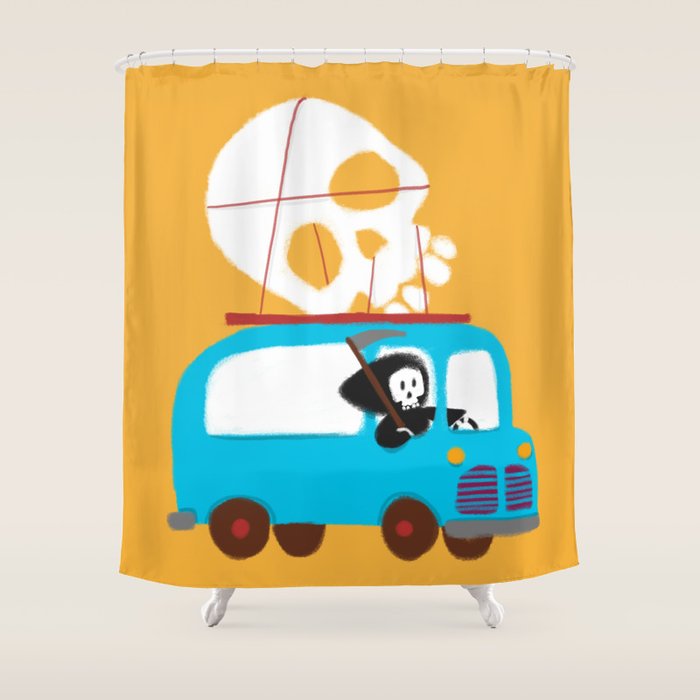 Death on wheels Shower Curtain Gallery Image 1